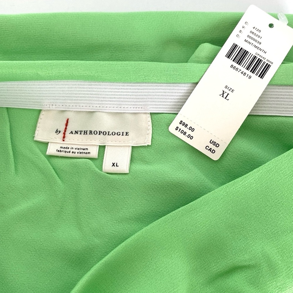 Anthropologie Tilda Maxi Slip Skirt Mint - Picture 5 of 9